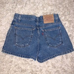 Levi Denim High Waisted Shorts